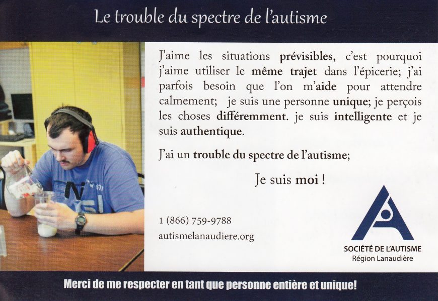 Notre matériel de sensibilisation - Fédération québécoise de l'autisme